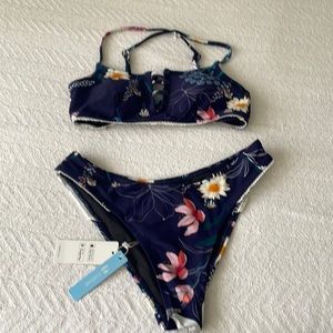 CupShe Bikini. Never worn. New with tags. Small top and bottom.